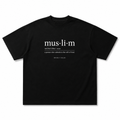 Muslim - Definition Oversized Tee | Black
