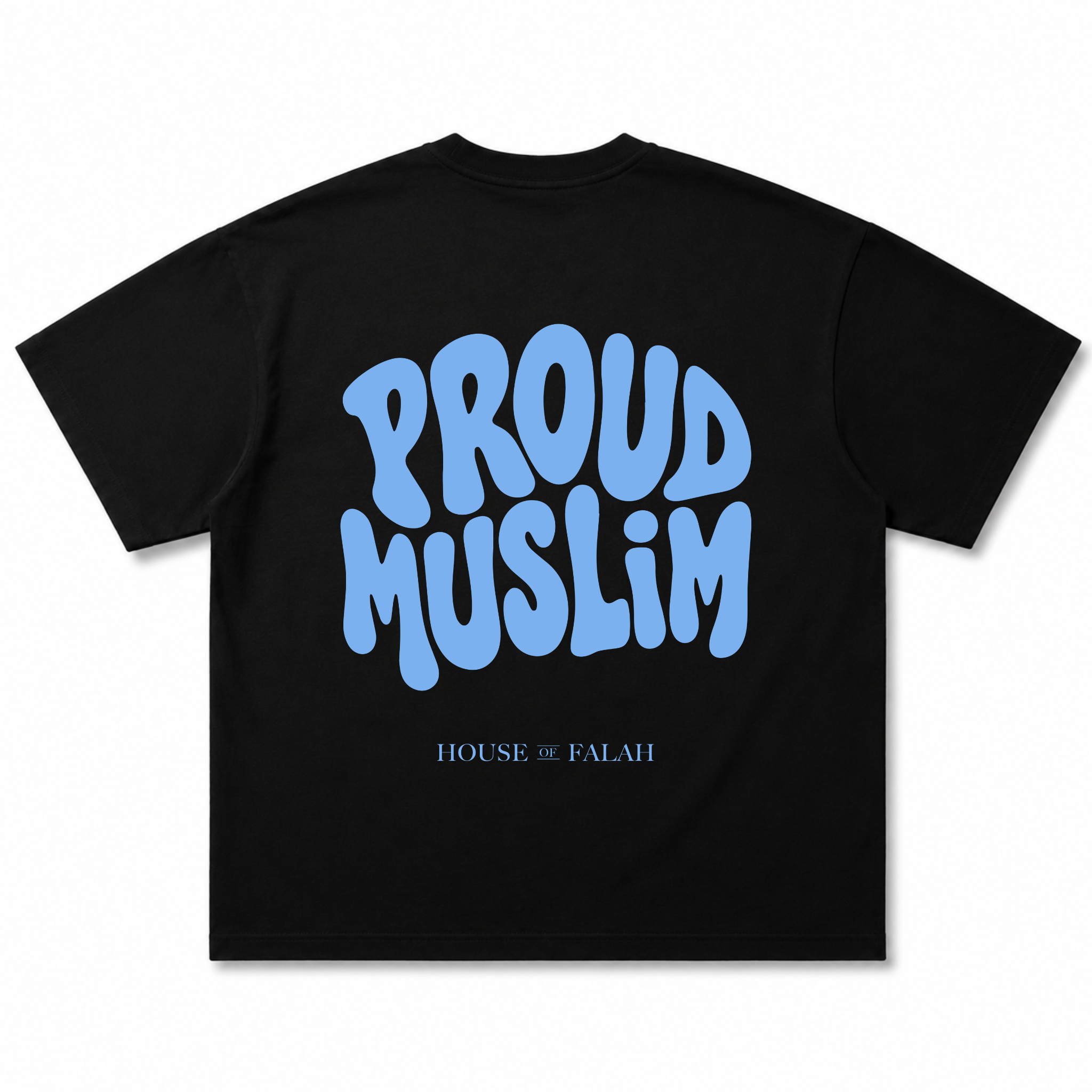 Proud Muslim Oversized Tee | Black