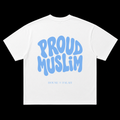 Proud Muslim Oversized Tee | White