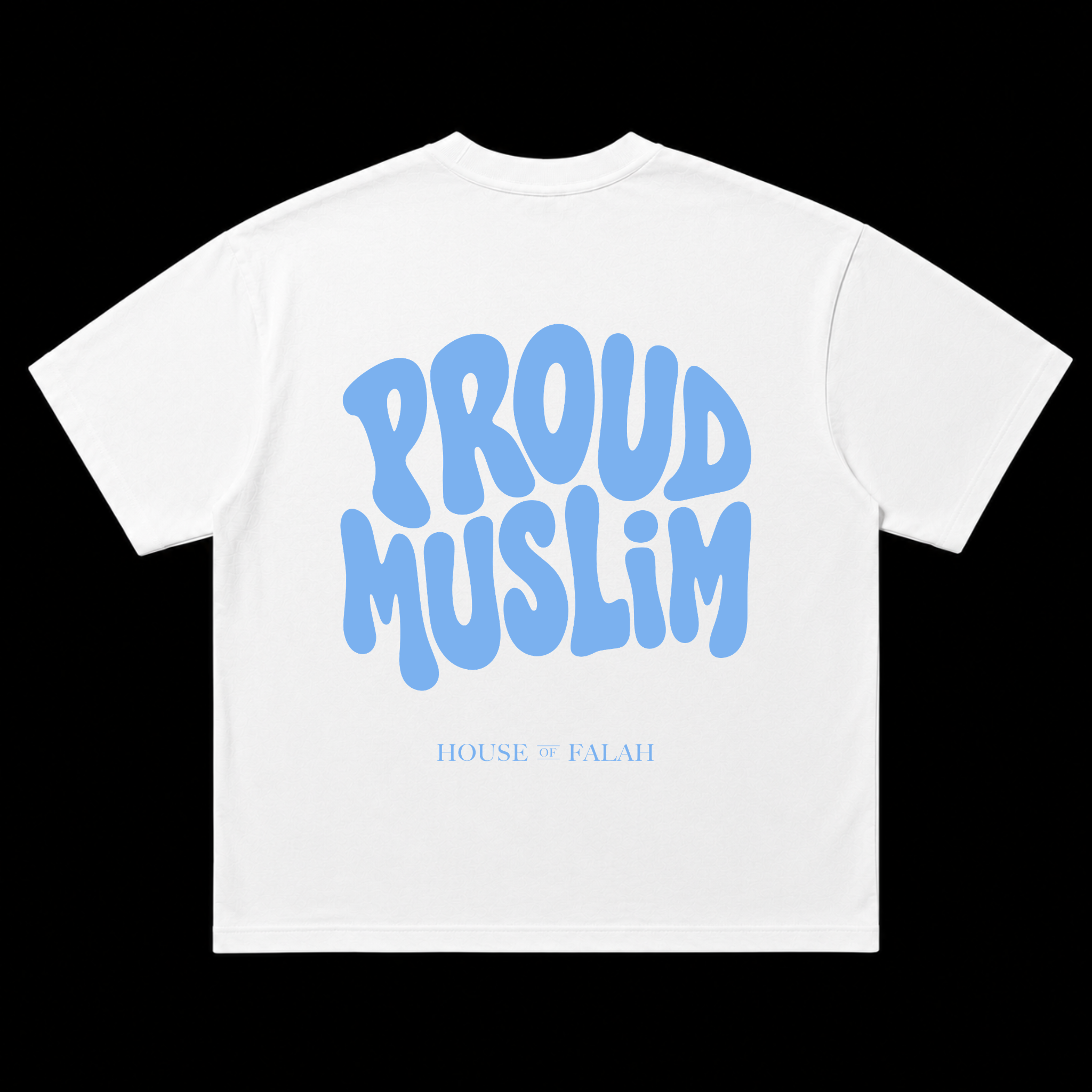 Proud Muslim Oversized Tee | White