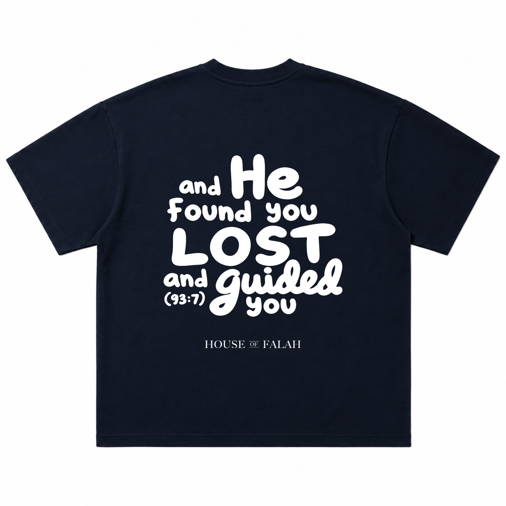 The Guided Verse Oversized Tee | Navy Blue
