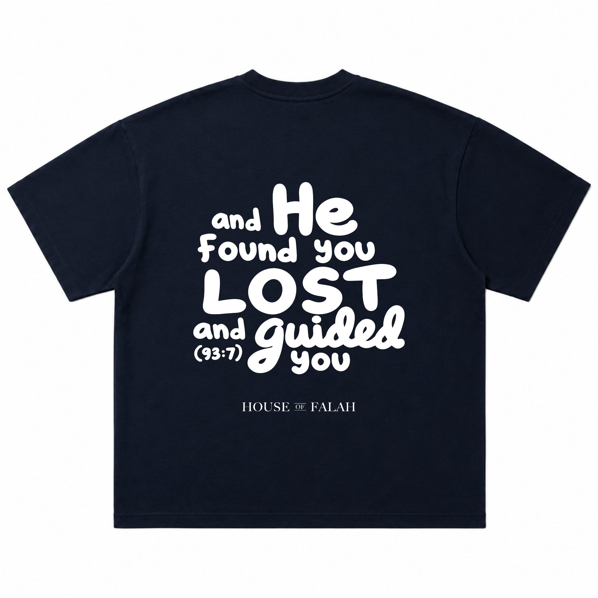 The Guided Verse Oversized Tee | Navy Blue