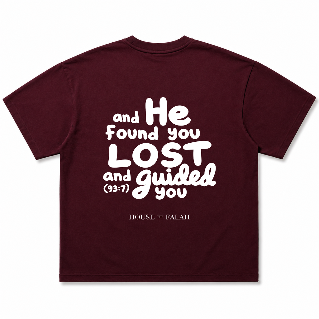 The Guided Verse Oversized Tee | Maroon