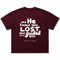 The Guided Verse Oversized Tee | Maroon
