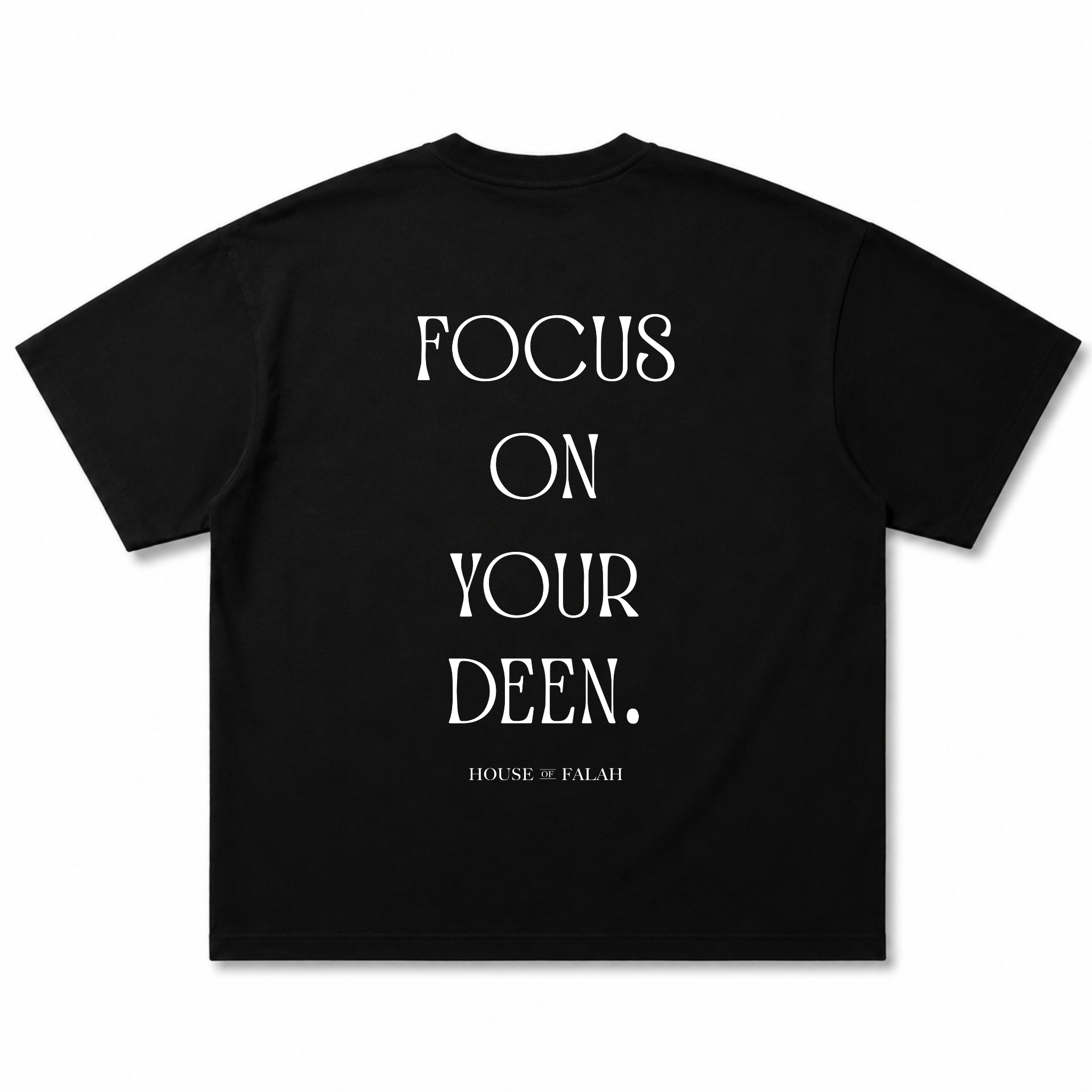 Focus On Deen Oversized Tee | Black