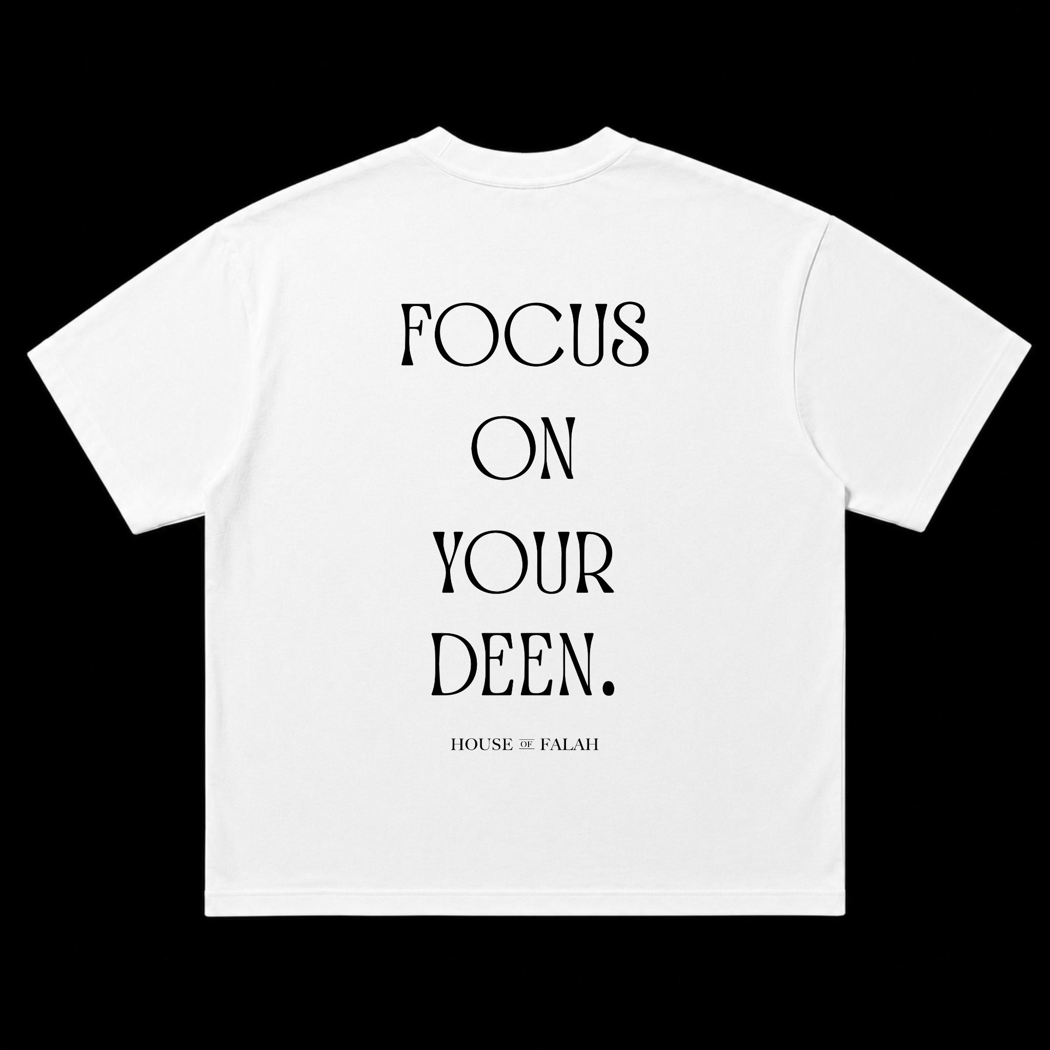Focus On Deen Oversized Tee | White