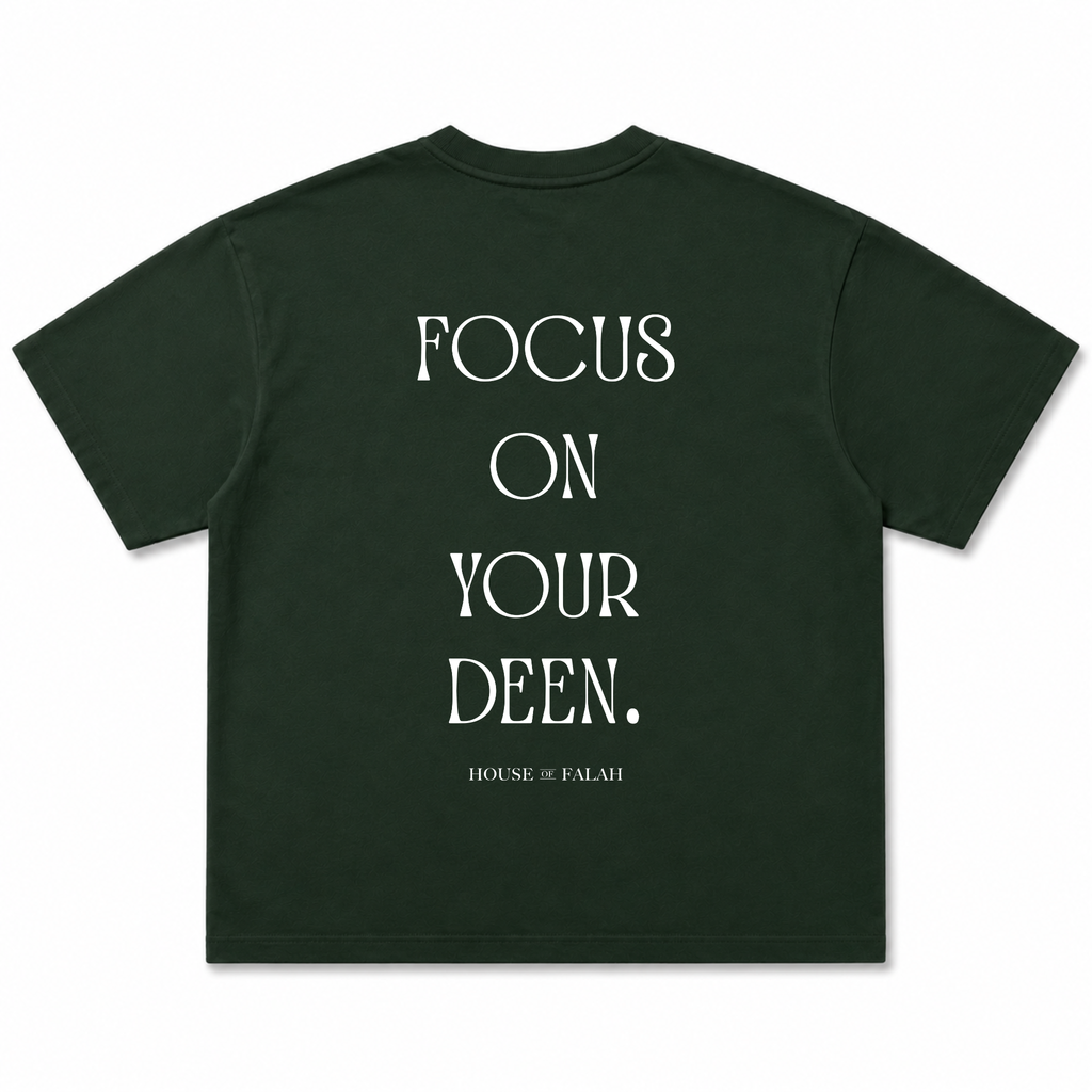Focus On Deen Oversized Tee | Green