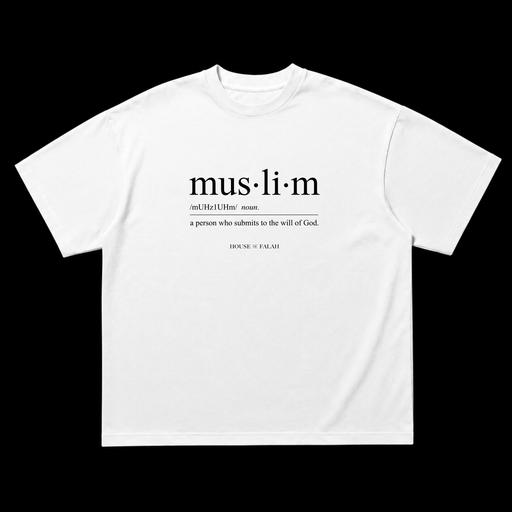Muslim - Definition Oversized Tee | White