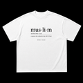 Muslim - Definition Oversized Tee | White