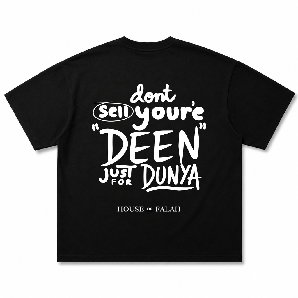 Deen > Dunya Oversized Tee | Black