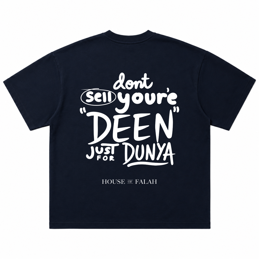 Deen > Dunya Oversized Tee | Navy Blue