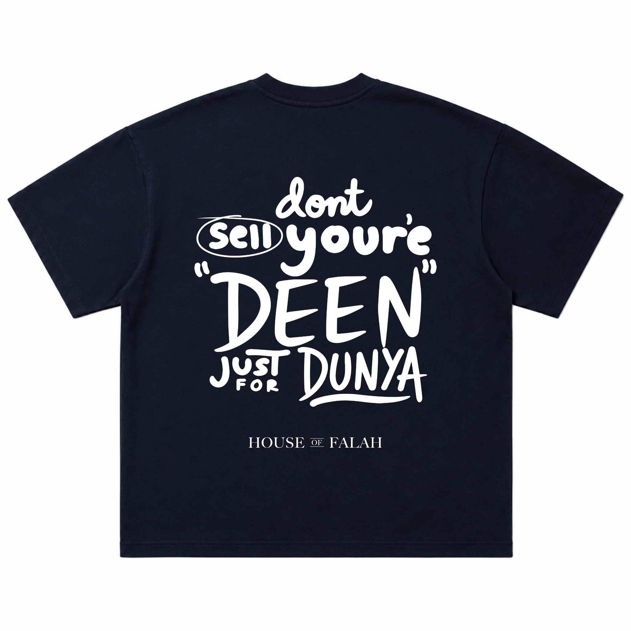 Deen > Dunya Oversized Tee | Navy Blue