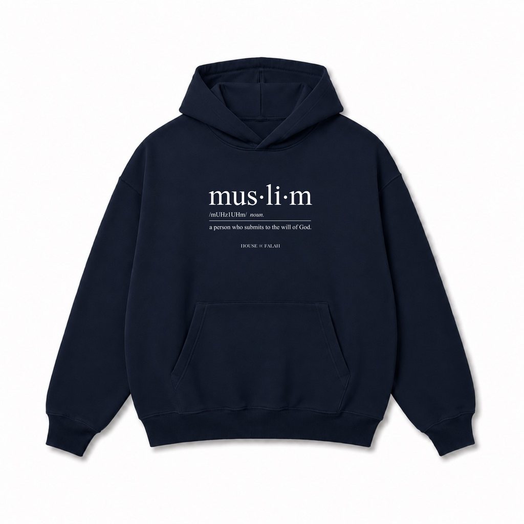 Muslim Definition Hoodie | Navy Blue