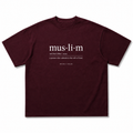 Muslim - Definition Oversized Tee | Maroon