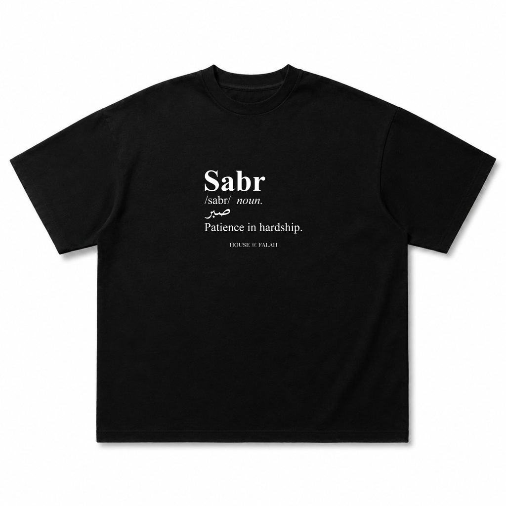 Sabr - Definition Oversized Tee | Black