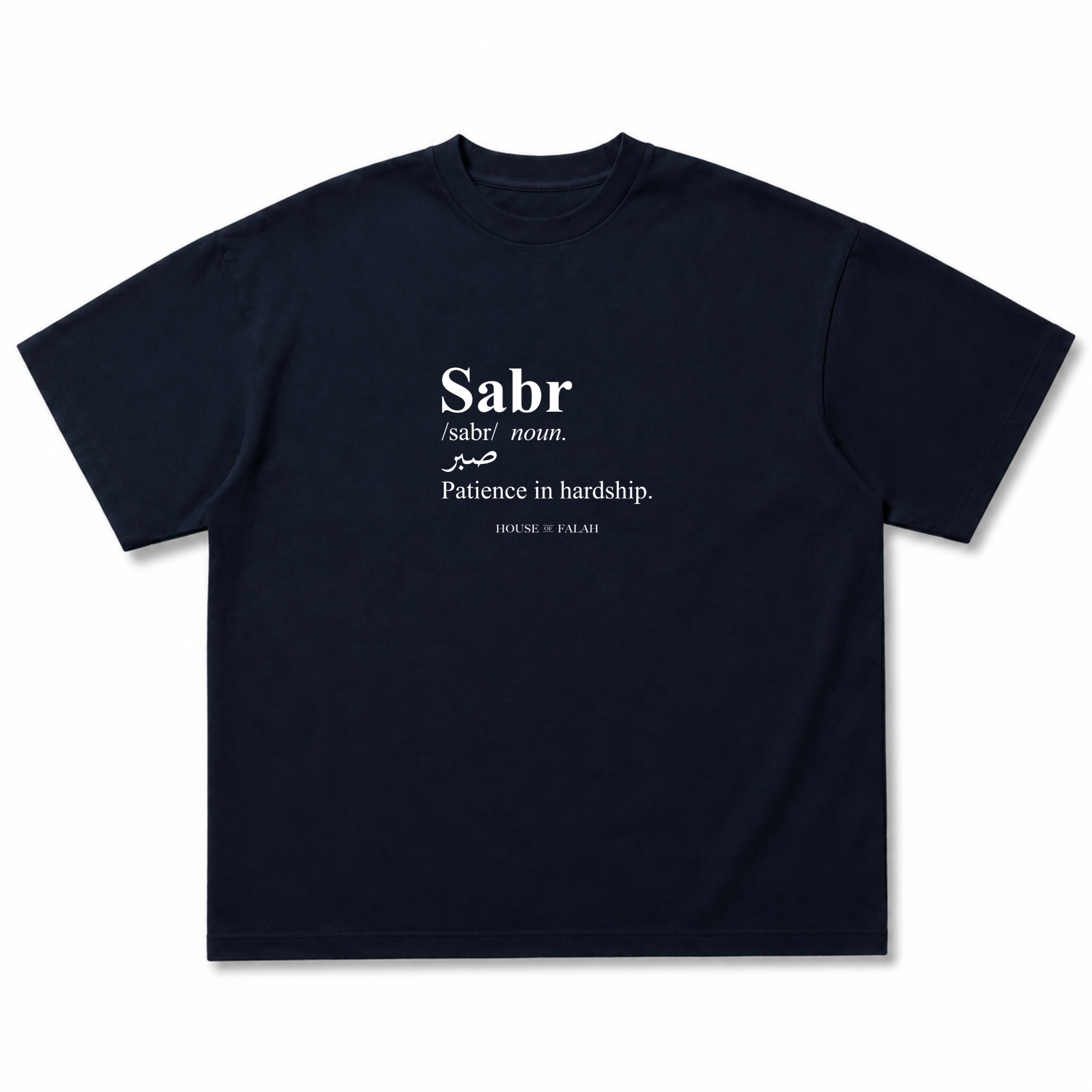 Sabr - Definition Oversized Tee | Navy Blue
